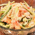 まっさまさママ's cooksnap of when they made きゅうりと竹輪で♡わさみそマヨサラダ♡.