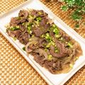 なつき☆ミ's cooksnap of when they made 時短＊牛肉と玉ねぎの塩だれ炒め.