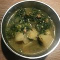 Yokchina's cooksnap of when they made ベーコンとじゃがいもの洋風味噌汁.