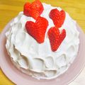 まゆー♪'s cooksnap of when they made 簡単☆フルーチェドームケーキ.