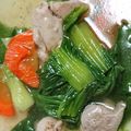 はふー！'s cooksnap of when they made 簡単☆鶏肉とチンゲン菜の白だしスープ.