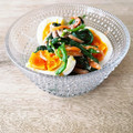 はい☆うさぎ's cooksnap of when they made ほうれん草とゆで卵のごま和えサラダ.