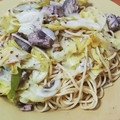 ししんしさん's cooksnap of when they made 鯖缶とねぎの和風パスタ.