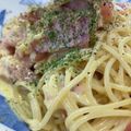 ぽんず推し！'s cooksnap of when they made ちょう簡単カルボナーラ.