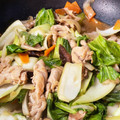 ☆もーもっこっこ☆'s cooksnap of when they made 豚こま肉と青梗菜のオイスターソース炒め☆.