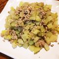 Yちゃん食堂's cooksnap of when they made ブラジル定番料理！ハヤトウリのひき肉炒め.