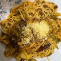 KAORU4649's cooksnap of when they made キャベツたっぷり、ミートソースパスタ.