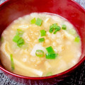 t0mt0mt0m's cooksnap of when they made 里芋ときざみ揚げの時短味噌汁.