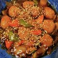 itsukana's cooksnap of when they made 超楽々 浪花の中華甘酢団子 作ります。.