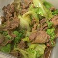 かなず管理栄養士's cooksnap of when they made 簡単!牛肉レタス炒め.