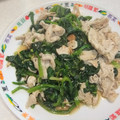 きらり流れ星's cooksnap of when they made 豚ばらとほうれん草の炒め物.