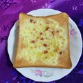 ankotetu's cooksnap of when they made 明太子チーズ風トースト（三島の・あかり）.