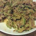 Oga342's cooksnap of when they made 甘ウマ!!母の味＊ゴーヤの肉味噌炒め♪.