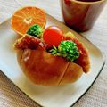 いなばっくす☆'s cooksnap of when they made ミートコロッケのロールパンサンド.