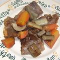 きらり流れ星's cooksnap of when they made 舞茸・新ごぼう・牛肉・人参の煮物.