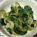 ミキナ's cooksnap of when they made ほうれん草ときゅうりの海苔和え.