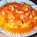 れったん♡♡'s cooksnap of when they made 簡単！鶏胸のトマト煮込みライス！.