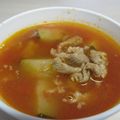 にっこりともちゃん's cooksnap of when they made 豚肉とズッキーニ★トマトスープ.