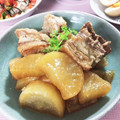フジぽん's cooksnap of when they made 我が家の角煮大根.