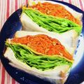 龍青空ママ's cooksnap of when they made 生ハム☆クリチ☆玉子焼きのサンドイッチ.
