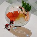 中ちゃん1228's cooksnap of when they made 簡単お正月！海老と野菜のジュレのせ.