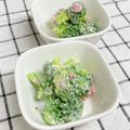 ゆづキッチン's cooksnap of when they made ブロッコリーのガーリック梅マヨ和え.