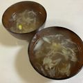 papikun's cooksnap of when they made 春雨とキャベツのコーンなスープ.