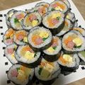 ゆまこﾏﾏ's cooksnap of when they made 恵方巻きにも♡韓国の太巻き寿司キンパ.