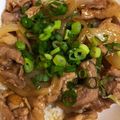 maaaayuu's cooksnap of when they made 焼き肉のタレで簡単豚ロース照り焼丼！.