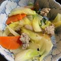 みにー2020's cooksnap of when they made お餅とろり♬白菜の旨味あんかけ♬.