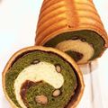 さわちゃんこ鍋's cooksnap of when they made 抹茶渦巻きパン 大納言小豆入り.
