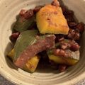 まりこVegan's cooksnap of when they made 材料３つ☆小豆と南瓜のいとこ煮（マクロビ.