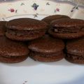 R115's cooksnap of when they made 簡単　マカロン（チョコﾌﾟﾚｰﾝ抹茶）.