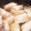 TOM33TOM's cooksnap of when they made 蓮根のベジタリアン ワンタンスープ.