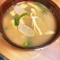 はーくんごーごー's cooksnap of when they made ごぼう・ニラ・油揚げの味噌汁.