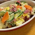 こんぺいちゃん's cooksnap of when they made 茹でずに完成ズボラ飯！レンチンポテサラ！.