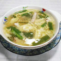 ＠迷子＠'s cooksnap of when they made ニラ卵ベーコン☆とろとろ♪和風スープ★.