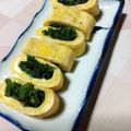 すいーぷりん's cooksnap of when they made ✿味付きほうれん草のたまご巻き✿.