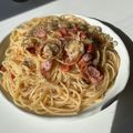 そらのぱぱ's cooksnap of when they made にんにくチューブで本格ペペロンチーノ.