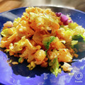 momoetsu's cooksnap of when they made 櫻井翔さんの「かにレタス炒飯」鍋振らない.
