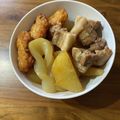 まめ郎's cooksnap of when they made 簡単おかず☆板こんにゃく入り豚バラ大根.