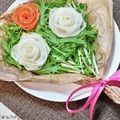 ＊naｰno＊'s cooksnap of when they made 記念日に簡単生ハム薔薇リボンブーケサラダ.