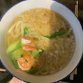 picollo's cooksnap of when they made キツネとタヌキの力比べうどん.