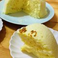 青空KMK☆'s cooksnap of when they made 『萩の月』みたいなカスタードケーキ.