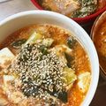 kisberry's cooksnap of when they made 辛旨い❤キムチ豆乳味噌スープ.