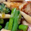 s06007's cooksnap of when they made 鶏と長ネギとキノコのオイスターソース炒め.