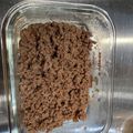 お☆で☆ん's cooksnap of when they made レンジでたったの4分♡牛そぼろ.