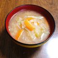 もふもふクロさん's cooksnap of when they made 野菜炒めの味噌汁.