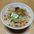 リラシャン's cooksnap of when they made 鮭の北海道♪バターガーリックライス.