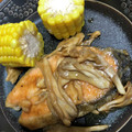USACO66's cooksnap of when they made 秋鮭ときのこのソテー♪.